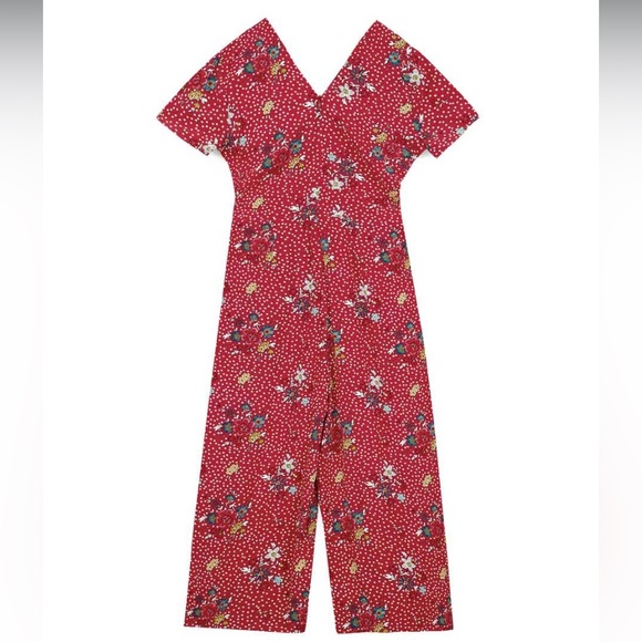 ARIANNE ECOVERO FLOWER PATCH PRINT JUMPSUIT Joanie Molly Hatch Pockets - Picture 8 of 10